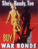 War bonds poster aimed at women