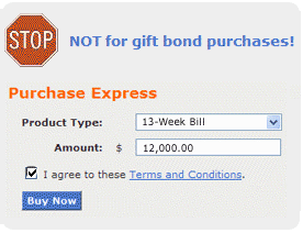 Screen segment with Purchase Express and Buy Now Button.