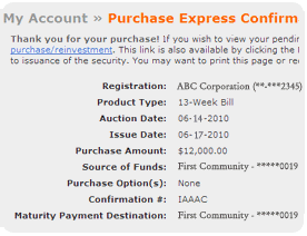 Screen segment with sample Linked Accounts Information.