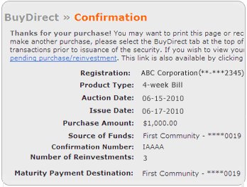 Screen segment for Purchase Review with sample Requested Purchase Dates.