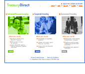 New TreasuryDirect Home page